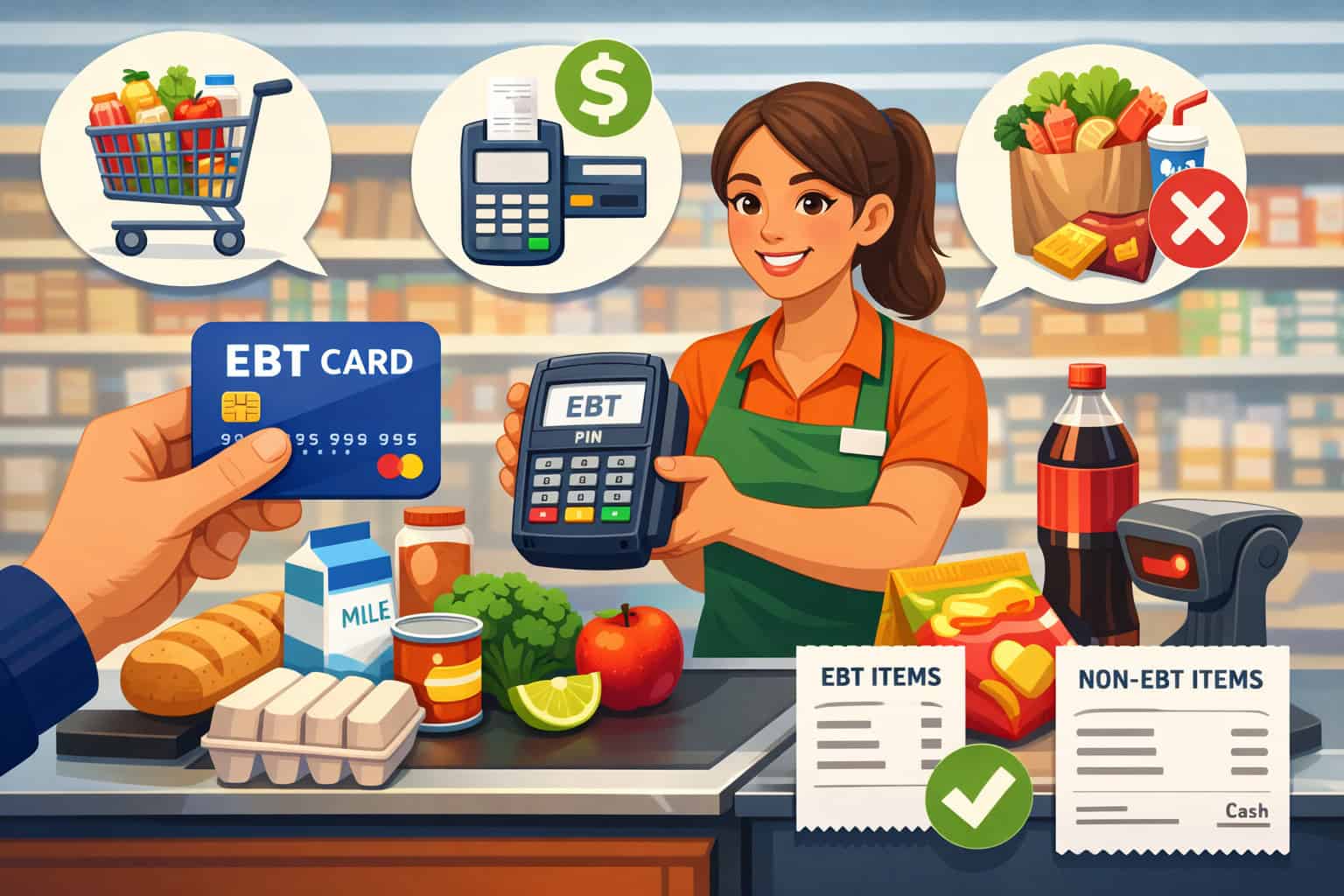 How EBT checkout works at the register